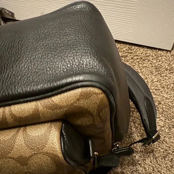 Coach Floral Print Signature Backpack & Wristlet - Brown/Pink - Picture 12 of 16